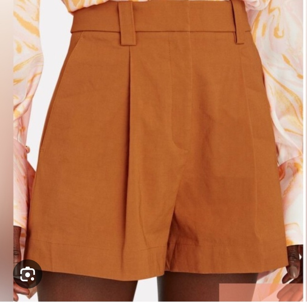 A.L.C. Women's High Waist Orange Shorts